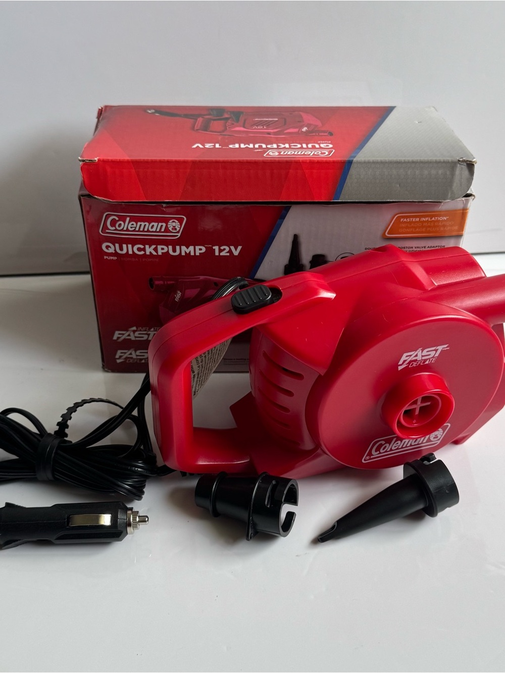 Coleman 12V QuickPump in Black and Gray